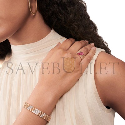 VAN CLEEF ARPELS PERLÉE DIAMONDS BRACELET 5 ROWS MEDIUM MODEL VCARPFYF00